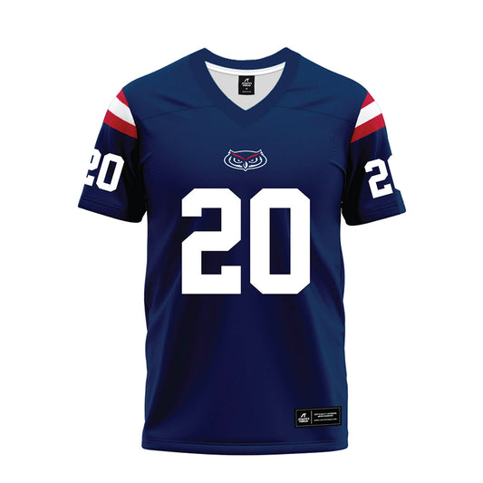 FAU - NCAA Football : Joshua Harriott - Blue Premium Football Jersey-0