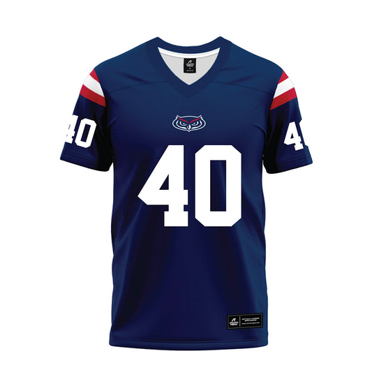 FAU - NCAA Football : Luke Whiting - Blue Premium Football Jersey