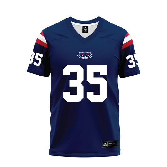 FAU - NCAA Football : Eduardo Nunez - Blue Premium Football Jersey