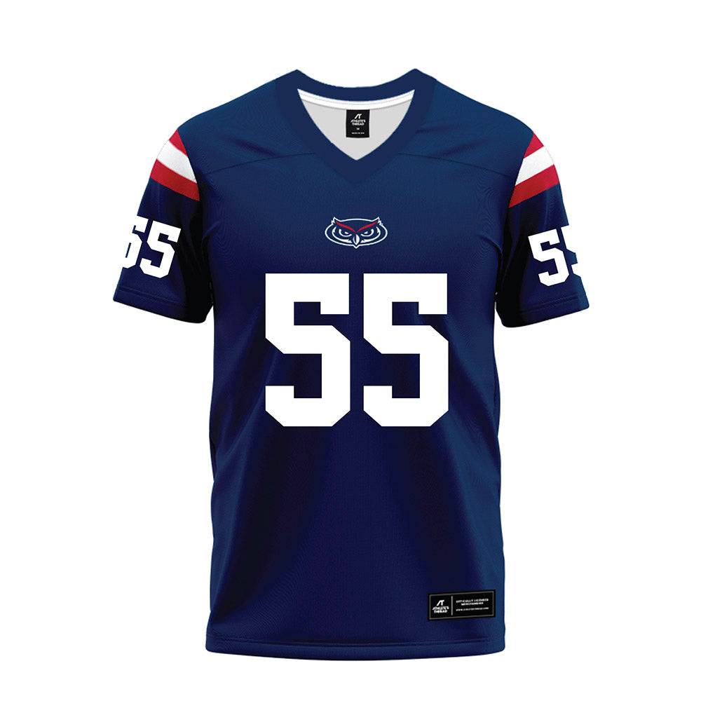 FAU - NCAA Football : Alexander Kocher - Blue Premium Football Jersey