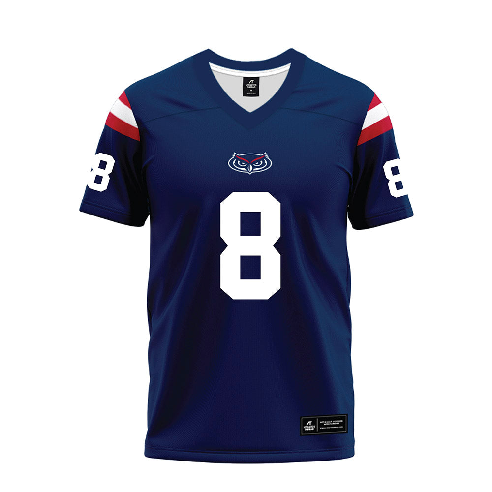 FAU - NCAA Football : Logic Hudgens - Blue Premium Football Jersey