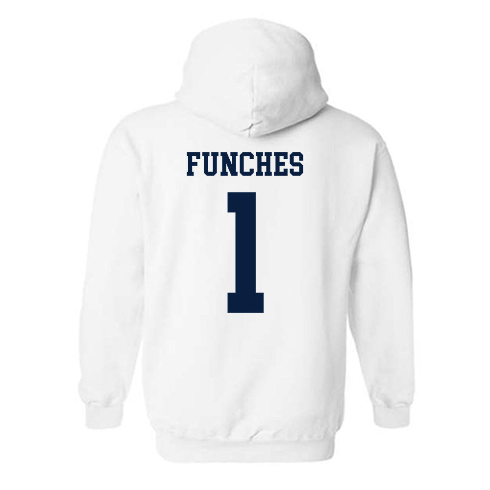 Oral Roberts - NCAA Women's Basketball : Zai Funches - Classic Shersey Hooded Sweatshirt-1
