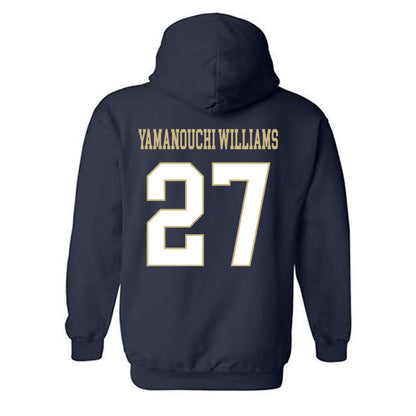 Oral Roberts - NCAA Men's Basketball : Yuto Yamanouchi williams - Classic Shersey Hooded Sweatshirt-1