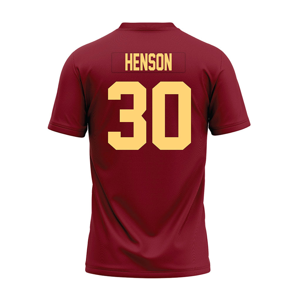 Minnesota - NCAA Football : Sam Henson - Maroon Premium Football Jersey-1