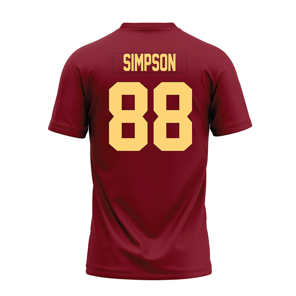 Minnesota - NCAA Football : Jacob Simpson - Maroon Premium Football Jersey-1