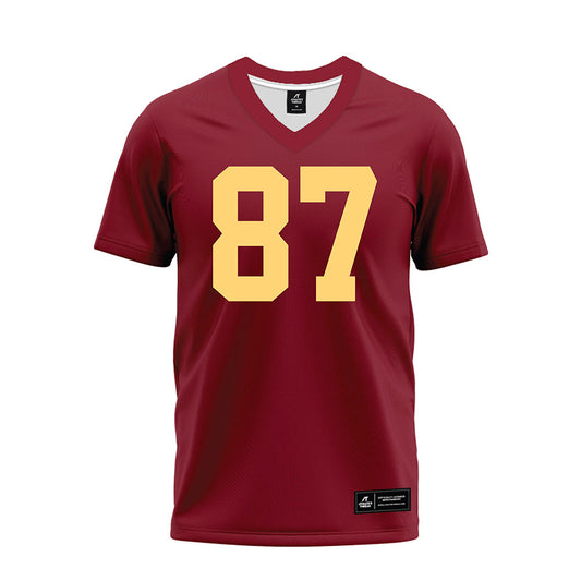 Minnesota - NCAA Football : Drew Biber - Maroon Premium Football Jersey-0