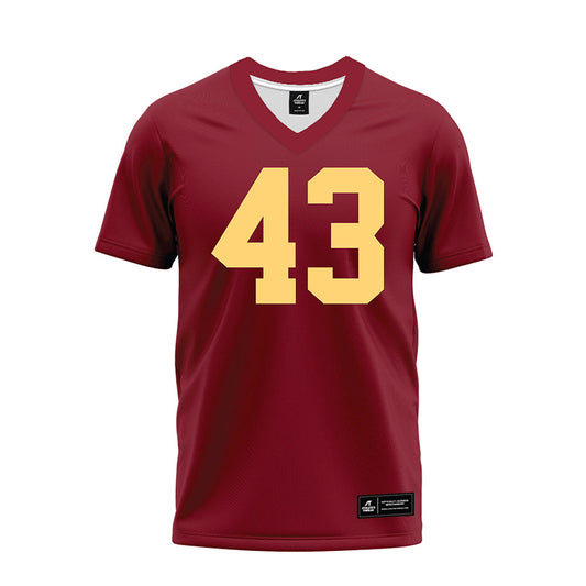 Minnesota - NCAA Football : Jakob Lutz - Maroon Premium Football Jersey-0