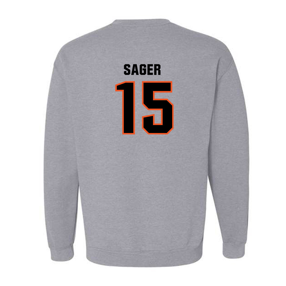 Oklahoma State - NCAA Men's Basketball : Carson Sager - Classic Shersey Crewneck Sweatshirt