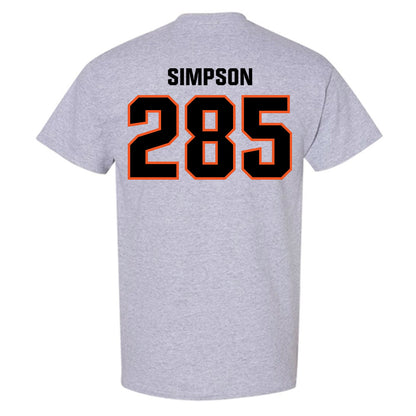 Oklahoma State - NCAA Wrestling : Hayden Simpson - Classic Shersey T-Shirt-1