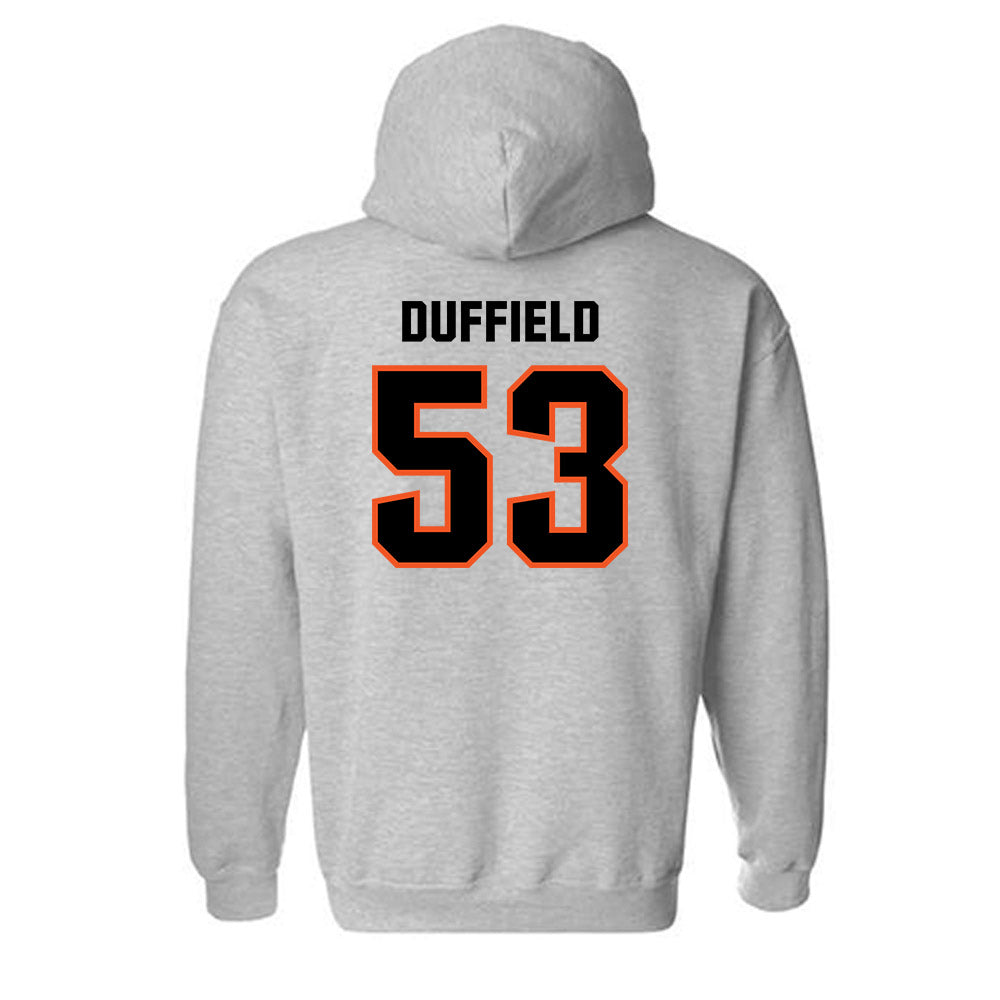 Oklahoma State - NCAA Football : Jaxson Duffield - Classic Shersey Hooded Sweatshirt-1