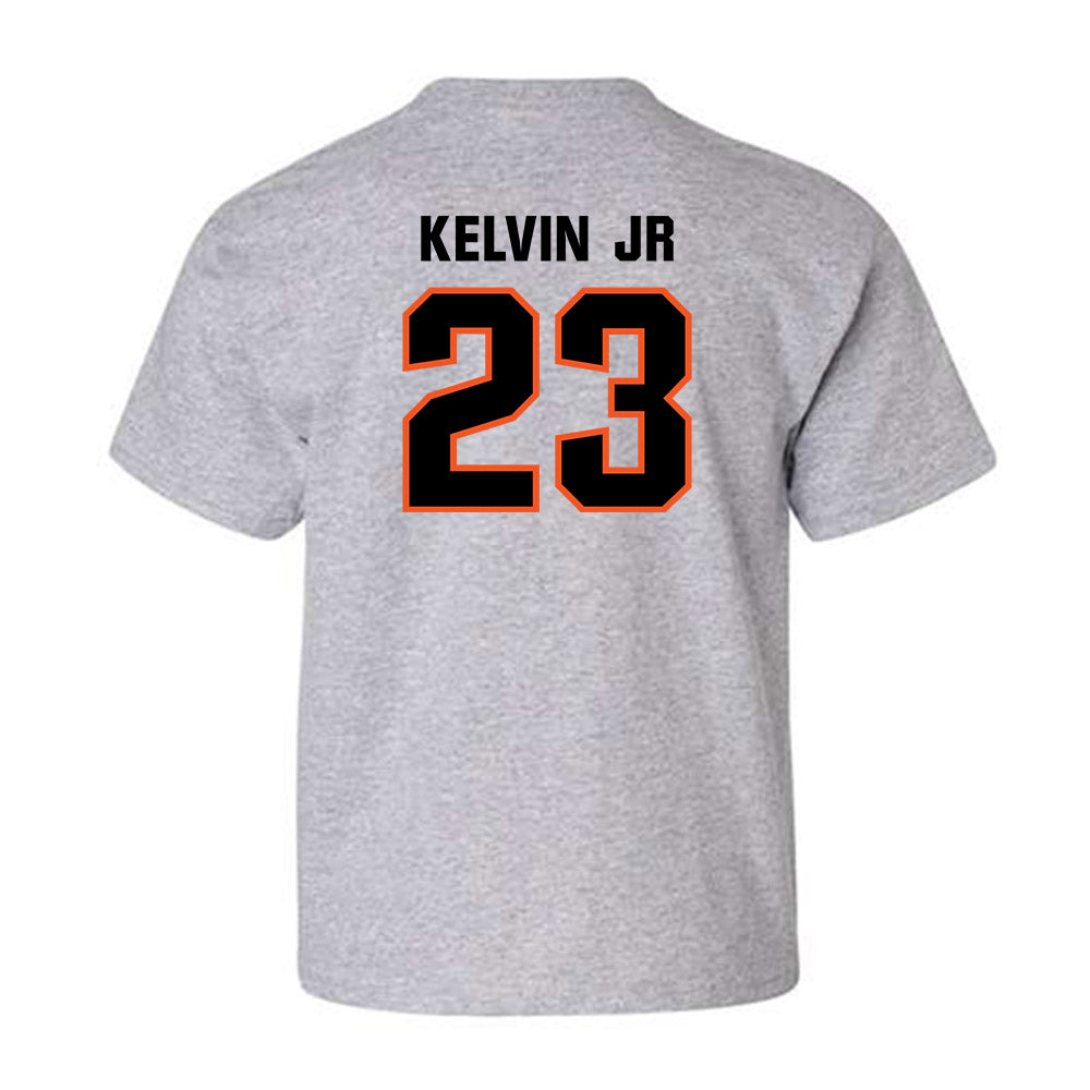 Oklahoma State - NCAA Men's Basketball : Mikey Kelvin Jr - Classic Shersey Youth T-Shirt-1