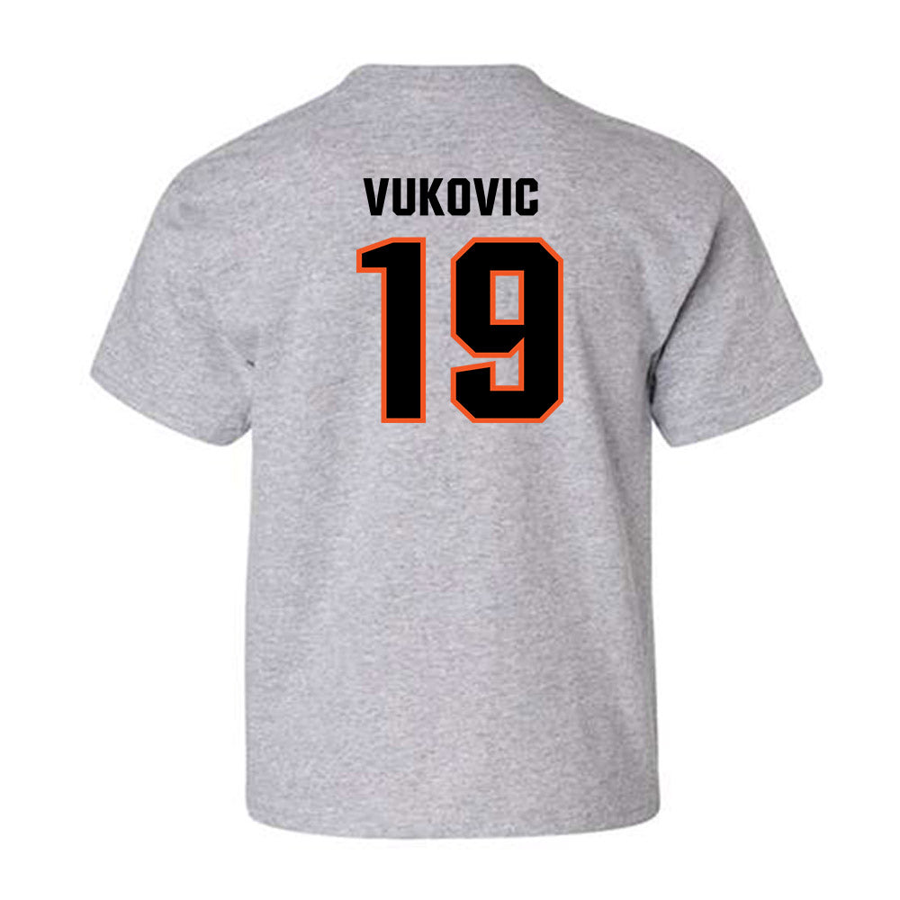 Oklahoma State - NCAA Men's Basketball : Andrija Vukovic - Classic Shersey Youth T-Shirt-1