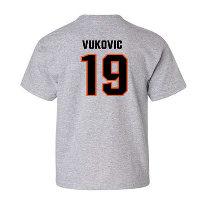 Oklahoma State - NCAA Men's Basketball : Andrija Vukovic - Classic Shersey Youth T-Shirt-1