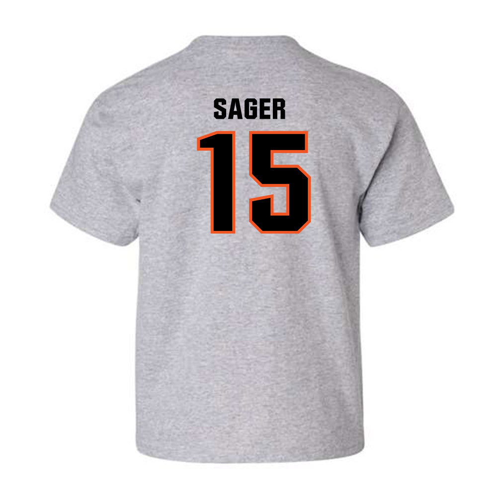 Oklahoma State - NCAA Men's Basketball : Carson Sager - Classic Shersey Youth T-Shirt