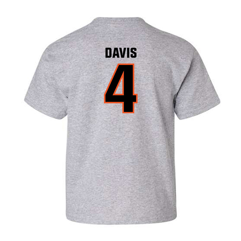 Oklahoma State - NCAA Men's Basketball : Davonte Davis - Classic Shersey Youth T-Shirt-1