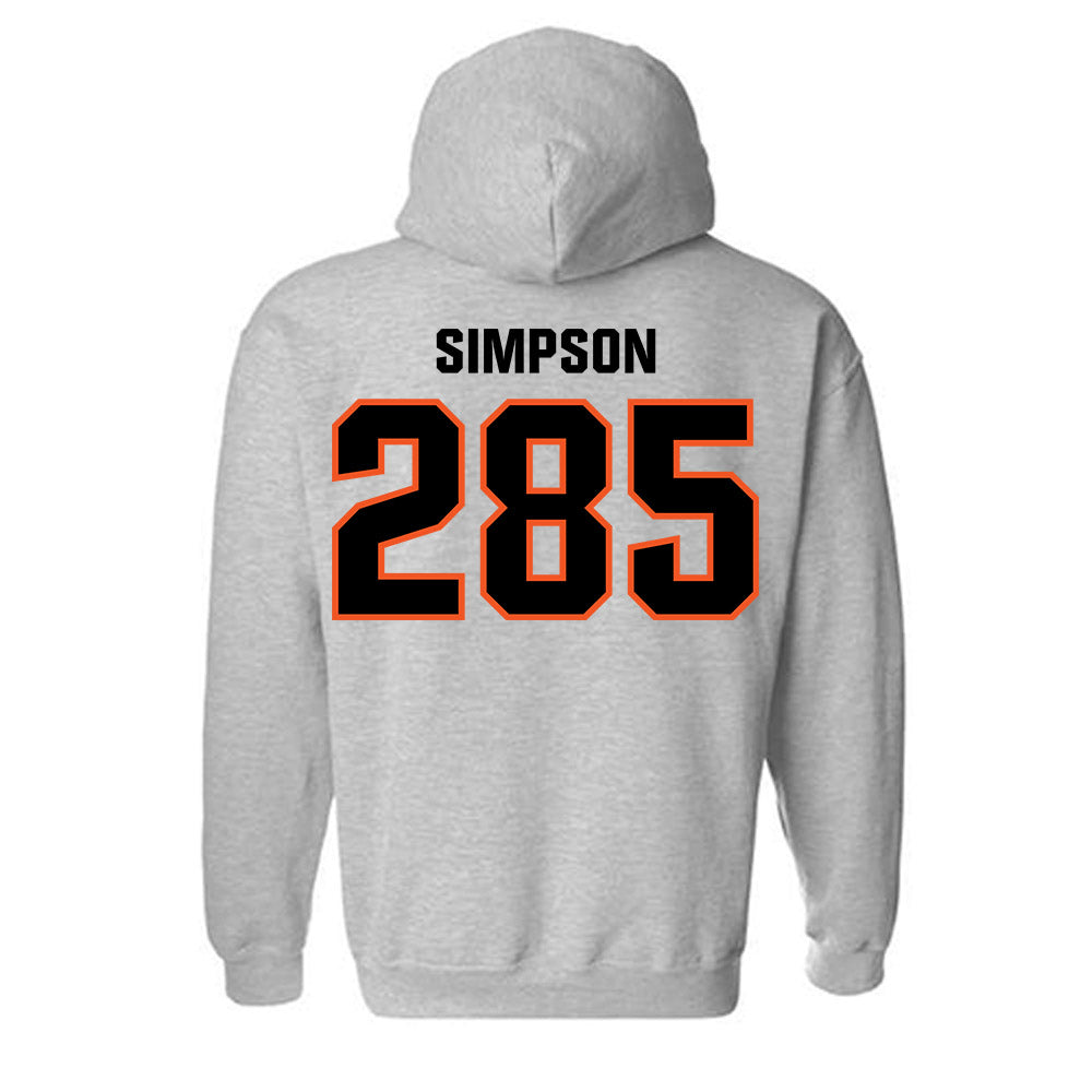 Oklahoma State - NCAA Wrestling : Hayden Simpson - Classic Shersey Hooded Sweatshirt-1