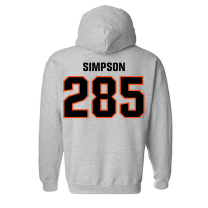 Oklahoma State - NCAA Wrestling : Hayden Simpson - Classic Shersey Hooded Sweatshirt-1