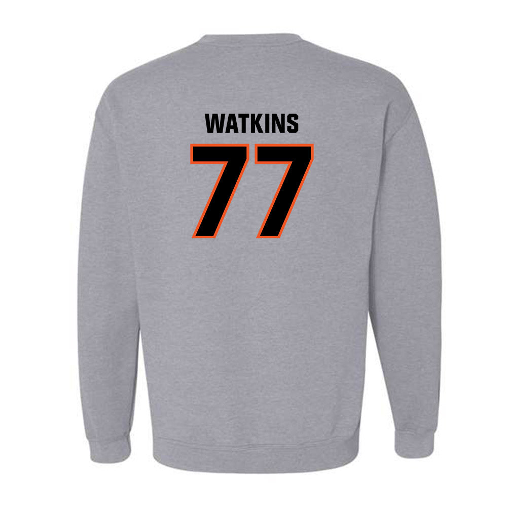 Oklahoma State - NCAA Baseball : Hunter Watkins - Classic Shersey Crewneck Sweatshirt-1