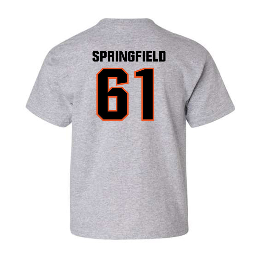 Oklahoma State - NCAA Football : Jake Springfield - Classic Shersey Youth T-Shirt