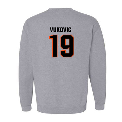 Oklahoma State - NCAA Men's Basketball : Andrija Vukovic - Classic Shersey Crewneck Sweatshirt-1