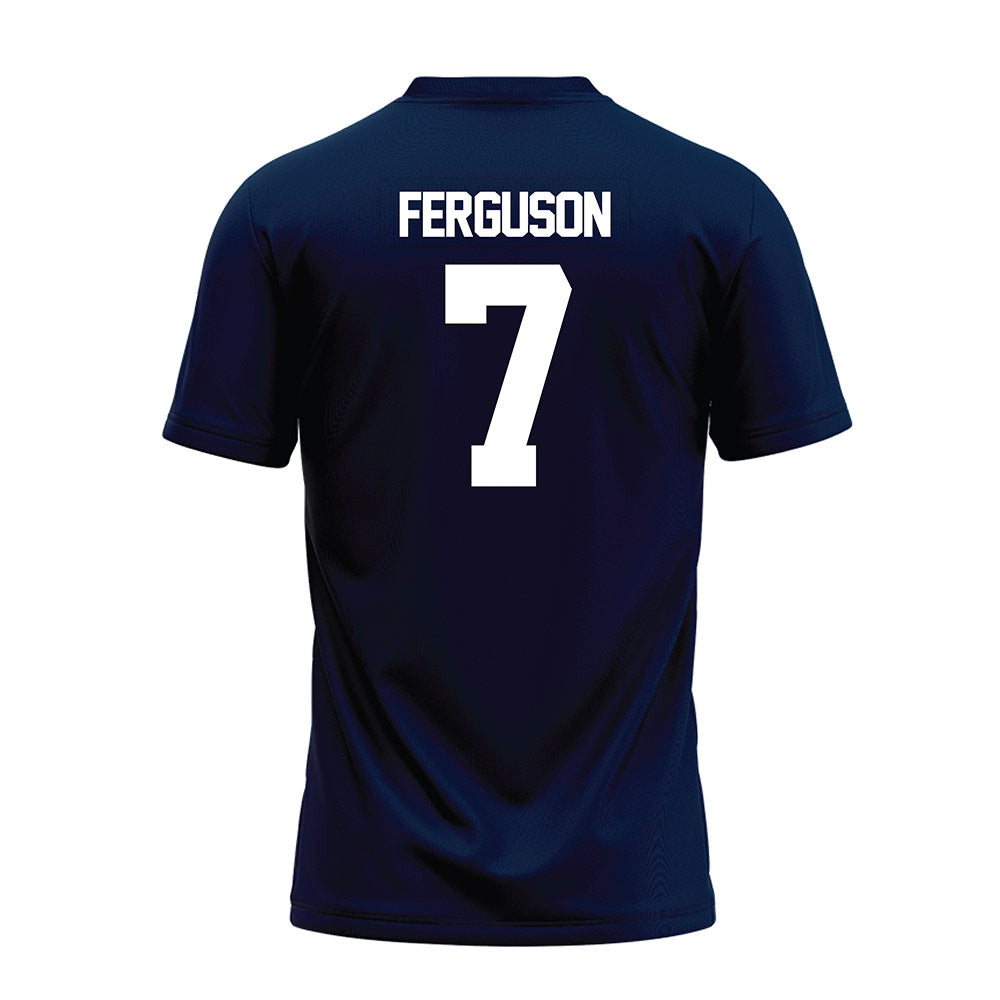 Georgia Southern - NCAA Football : Jacob Ferguson - Navy Premium Football Jersey-1