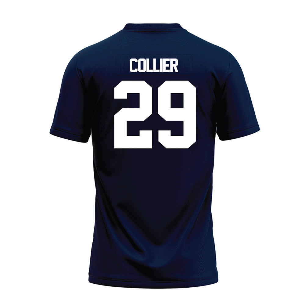 Georgia Southern - NCAA Football : Devin Collier - Navy Premium Football Jersey-1