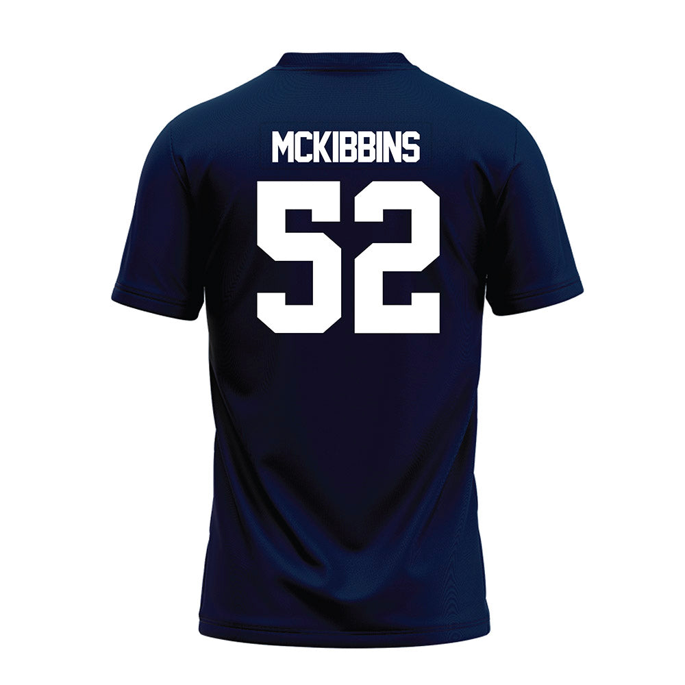 Georgia Southern - NCAA Football : Tayvian Mckibbins - Navy Premium Football Jersey-1