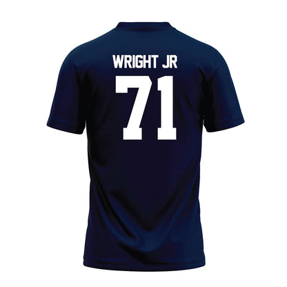 Georgia Southern - NCAA Football : Robert Wright Jr - Navy Premium Football Jersey-1