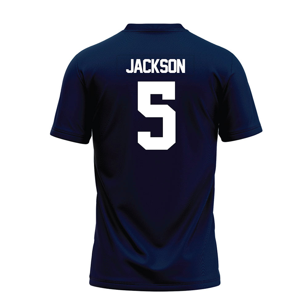 Georgia Southern - NCAA Football : Ayden Jackson - Navy Premium Football Jersey-1