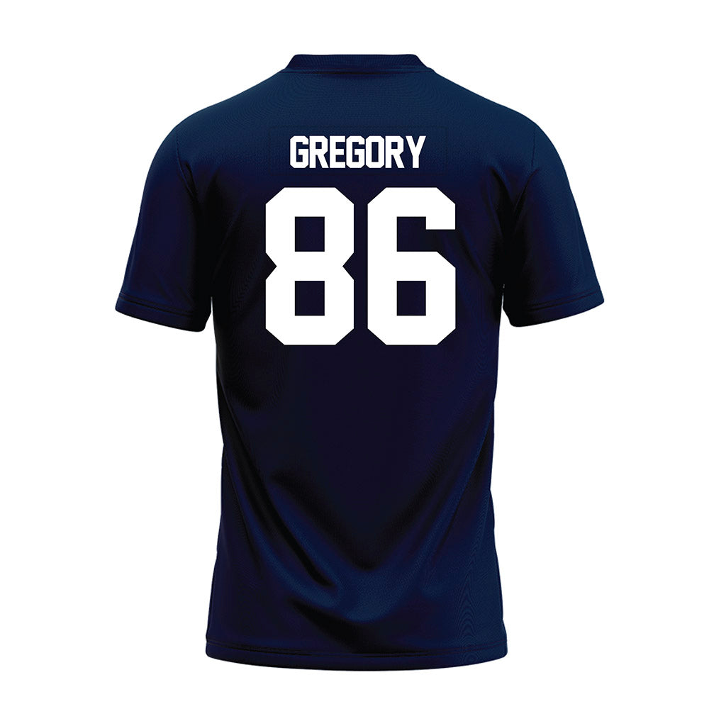 Georgia Southern - NCAA Football : Henry Gregory - Navy Premium Football Jersey-1