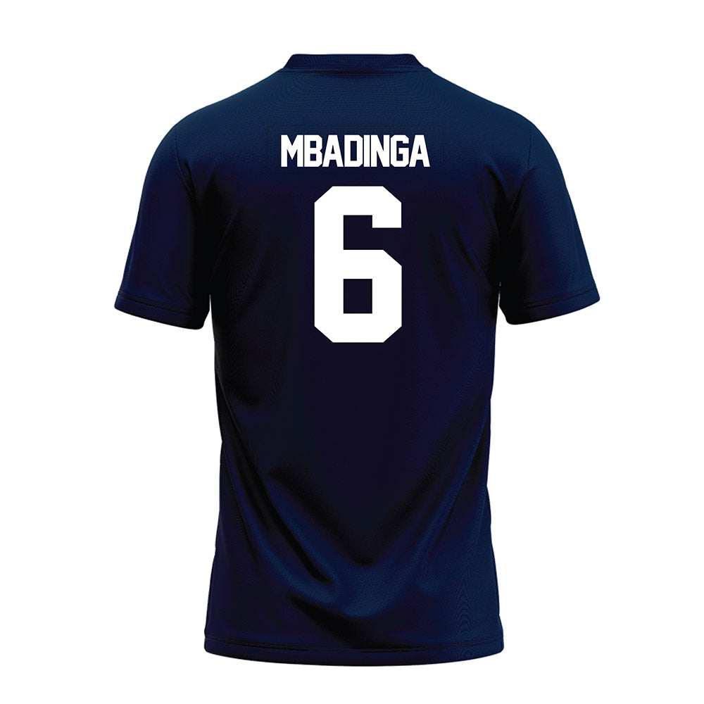 Georgia Southern - NCAA Football : David Mbadinga - Navy Premium Football Jersey-1