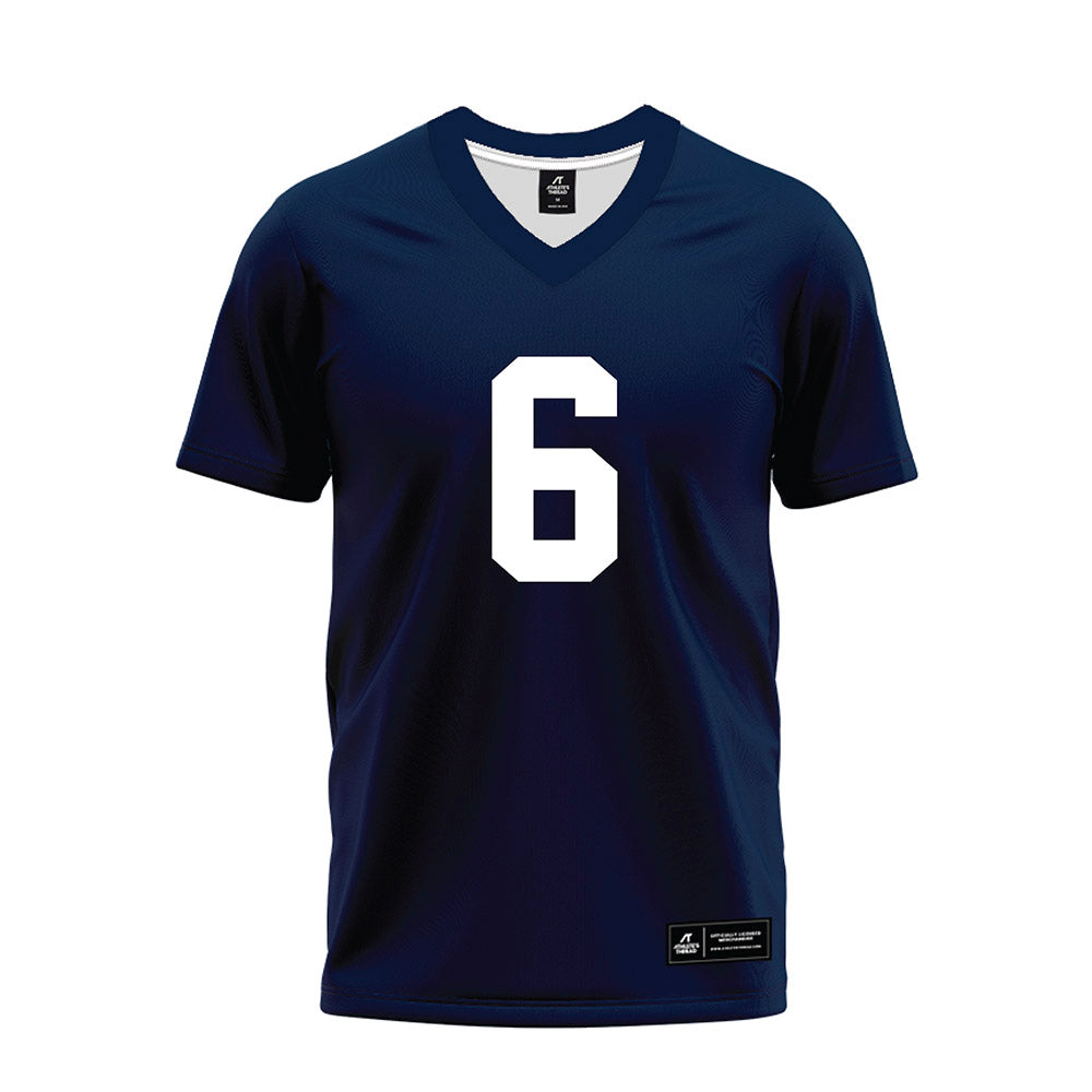 Georgia Southern - NCAA Football : David Mbadinga - Navy Premium Football Jersey-0