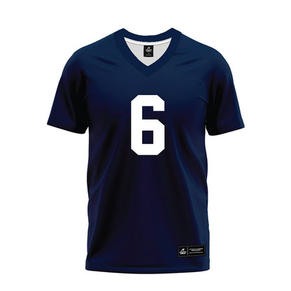 Georgia Southern - NCAA Football : David Mbadinga - Navy Premium Football Jersey-0