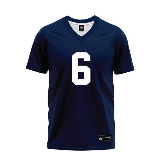 Georgia Southern - NCAA Football : David Mbadinga - Navy Premium Football Jersey-0