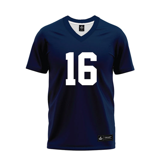 Georgia Southern - NCAA Football : Tyrell Davis - Navy Premium Football Jersey