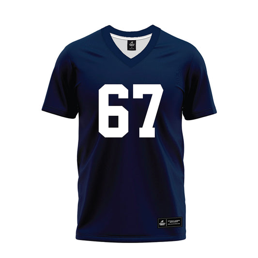 Georgia Southern - NCAA Football : Josh Ford - Navy Premium Football Jersey-0