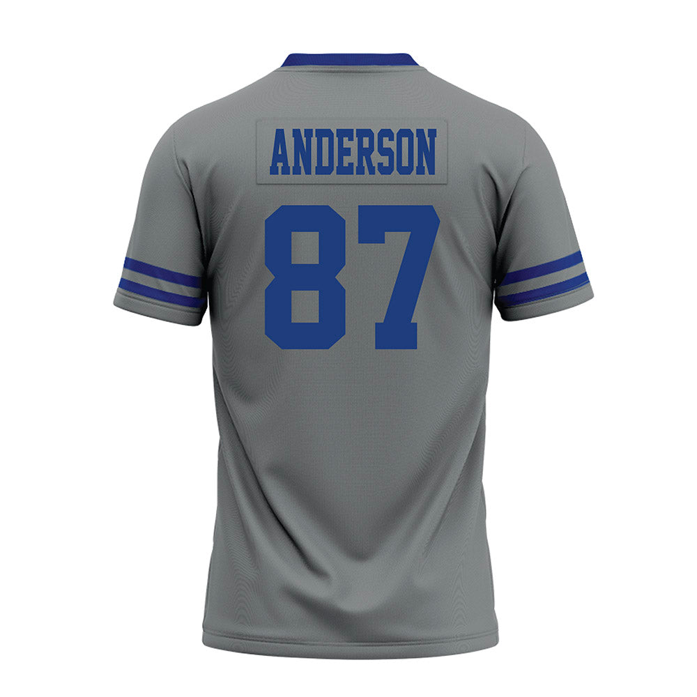 Memphis - NCAA Football : Bryce Anderson - Grey Premium Football Jersey-1