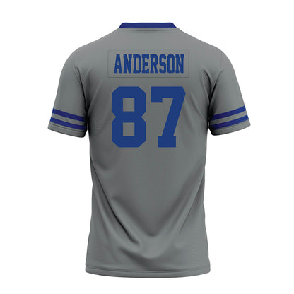 Memphis - NCAA Football : Bryce Anderson - Grey Premium Football Jersey-1