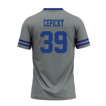 Memphis - NCAA Football : Gabriel Cepicky - Grey Premium Football Jersey-1