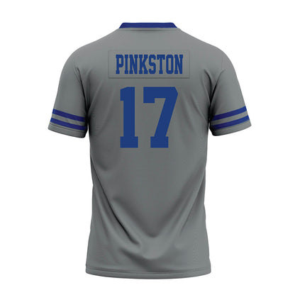 Memphis - NCAA Football : Chase Pinkston - Grey Premium Football Jersey-1