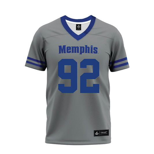 Memphis - NCAA Football : JaQuentin Madison - Grey Premium Football Jersey-0