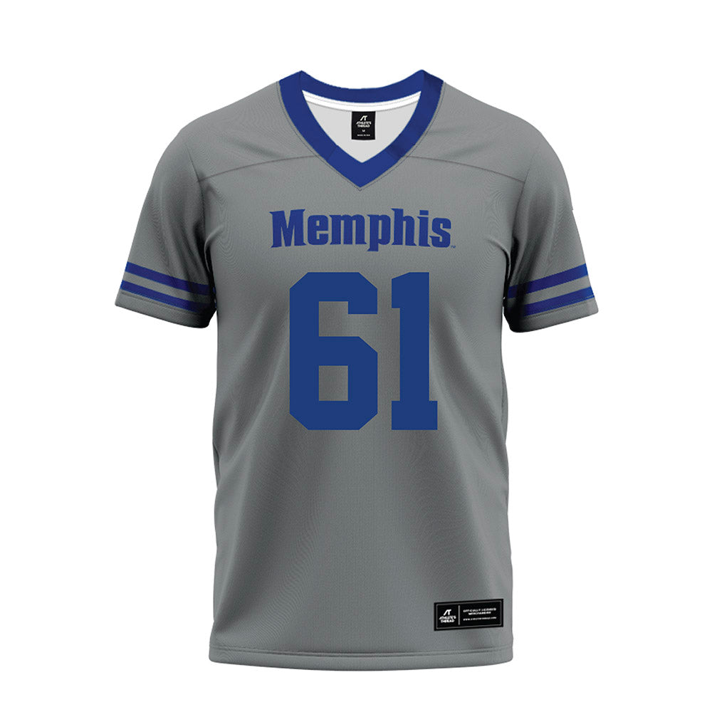 Memphis - NCAA Football : Chris Adams - Grey Premium Football Jersey-0