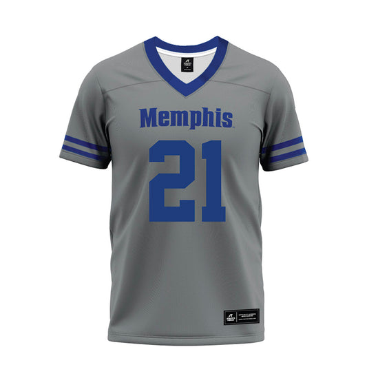 Memphis - NCAA Football : Makari Bodiford - Grey Premium Football Jersey-0