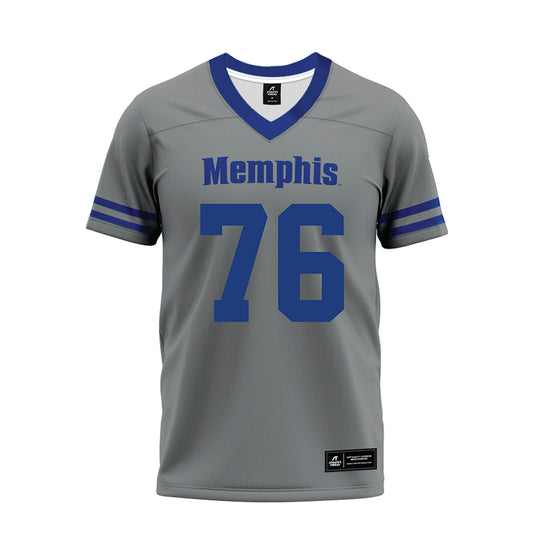 Memphis - NCAA Football : Andrew Cornell-Laird - Grey Premium Football Jersey-0