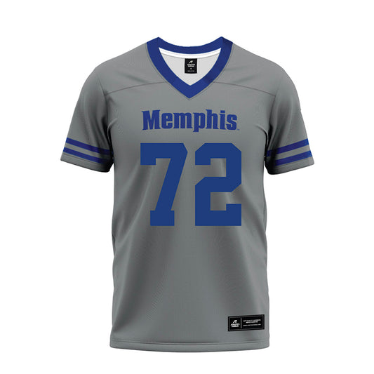 Memphis - NCAA Football : Malachi Breland - Grey Premium Football Jersey-0