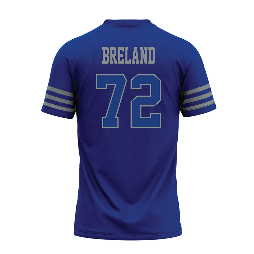 Memphis - NCAA Football : Malachi Breland - Blue Premium Football Jersey-1