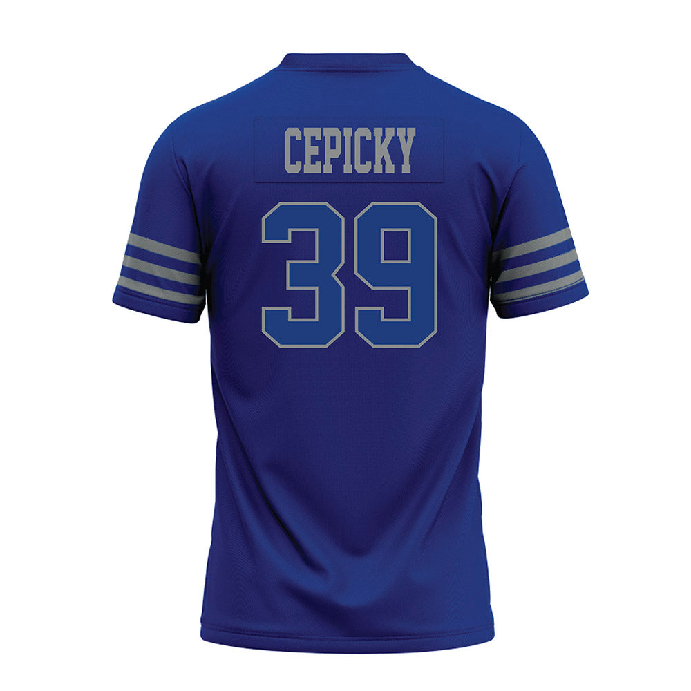 Memphis - NCAA Football : Gabriel Cepicky - Blue Premium Football Jersey-1
