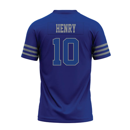 Memphis - NCAA Football : Keonde Henry - Blue Premium Football Jersey-1