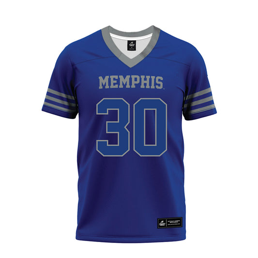 Memphis - NCAA Football : Lachlan Carrigan - Blue Premium Football Jersey-0