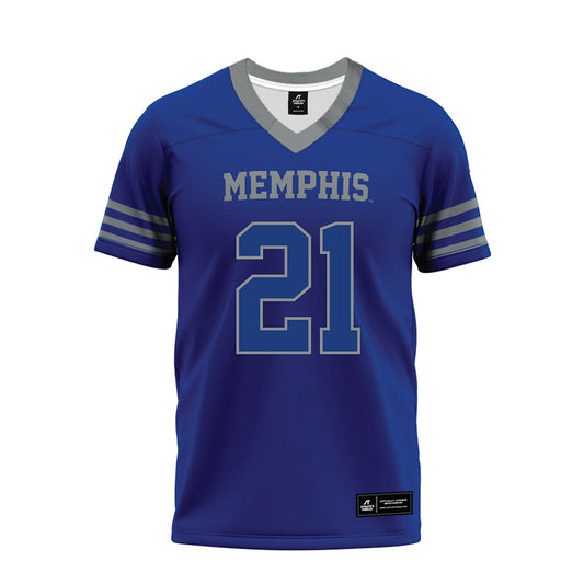 Memphis - NCAA Football : Samson Israel - Blue Premium Football Jersey-0
